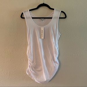 White Maternity Tank Top - M